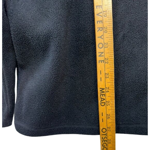 Croft & Barrow Womens Embroidered Cardinal Fleece Jacket 1X Black Red Floral - Picture 6 of 10